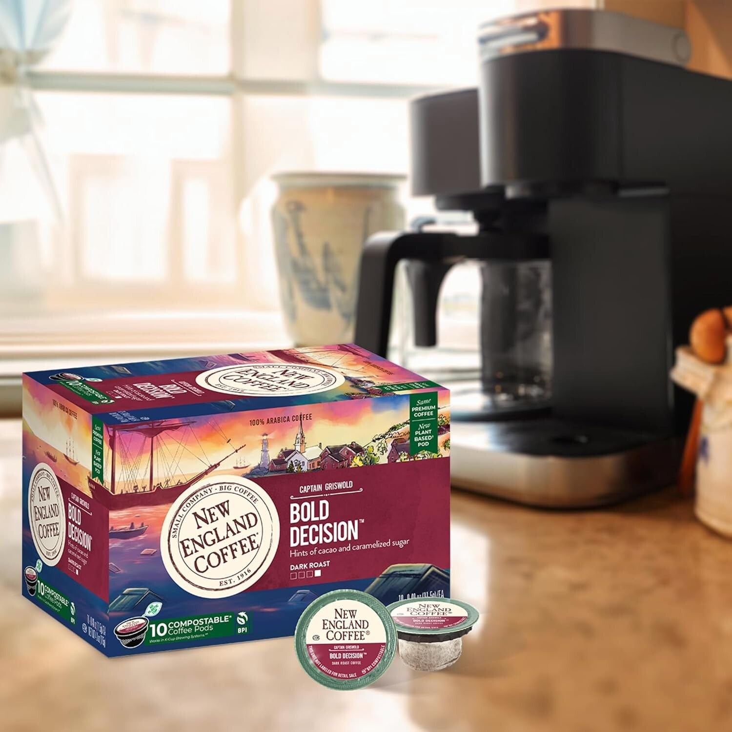 Experience Bold Decision - Dark Roast Single Serve Coffee Pods, 6 Packs of 10ct