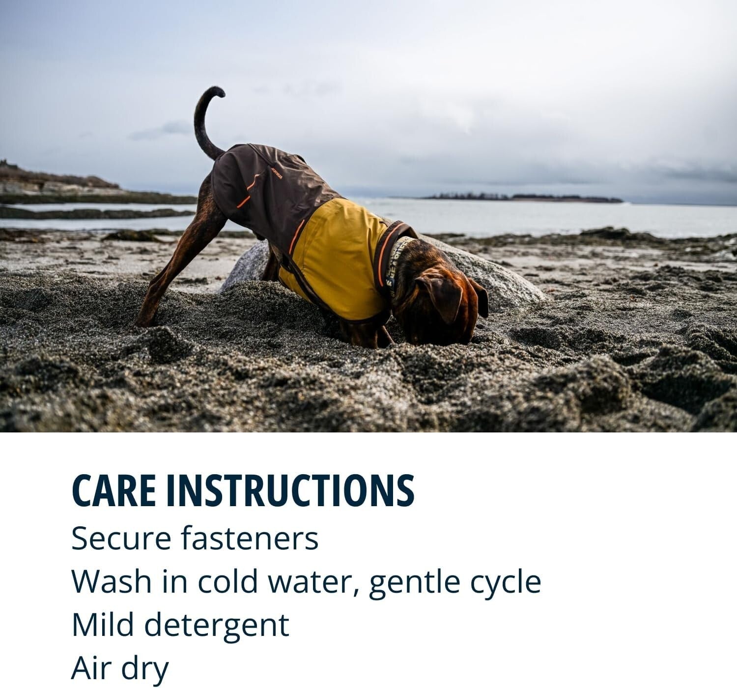 Lightweight Windproof Dog Jacket with Reflective Trim - Small Mineral Yellow