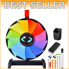 Load image into Gallery viewer, Heavy Duty 12" Spinning Prize Wheel - Wall Mounted &amp; Tabletop For Fun Events