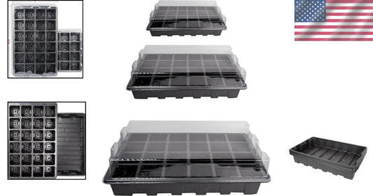 240 Cells Mini Propagator Garden Kit with Humidity Dome - Durable & Reusable