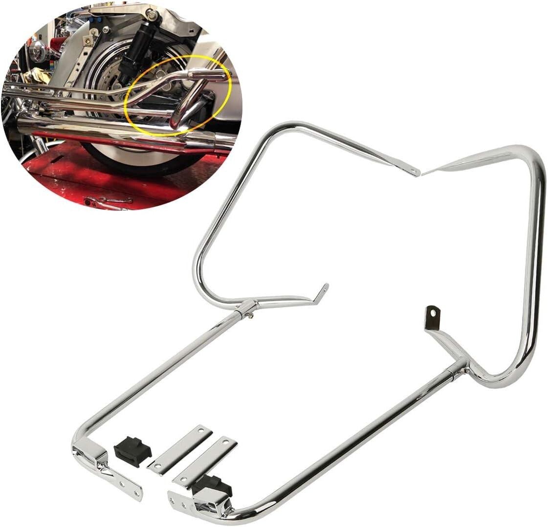 Durable Chrome Saddlebag Supports for Harley Davidson Electra Glide & Road King