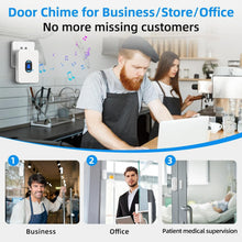 Load image into Gallery viewer, Wireless Door Sensor Chime - 800ft Range with 20 Alerts and Adjustable Volume