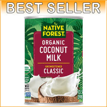 Load image into Gallery viewer, 12-Pack Organic Coconut Milk Cans - Unsweetened Dairy Alternative for Recipes