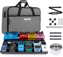 Load image into Gallery viewer, Ergonomic Ghost Fire Guitar Pedal Board with Carry Bag - 1.76 lb Aluminum Alloy