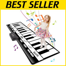 Load image into Gallery viewer, Portable 6ft Musical Play Mat with 8 Instrument Sounds &amp; Family Fun Modes