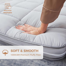 Load image into Gallery viewer, Narrow Twin 75x30" Memory Foam Topper with Zipper Cover - Lightweight &amp; Portable