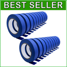 Load image into Gallery viewer, Versatile 20 Roll Blue Masking Tape - Ideal for Arts, Crafts, and Wall Painting