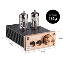 Load image into Gallery viewer, Lightweight NS-08E Vacuum Tube Amp: 1100mW Sound for Headphones &amp; Speakers