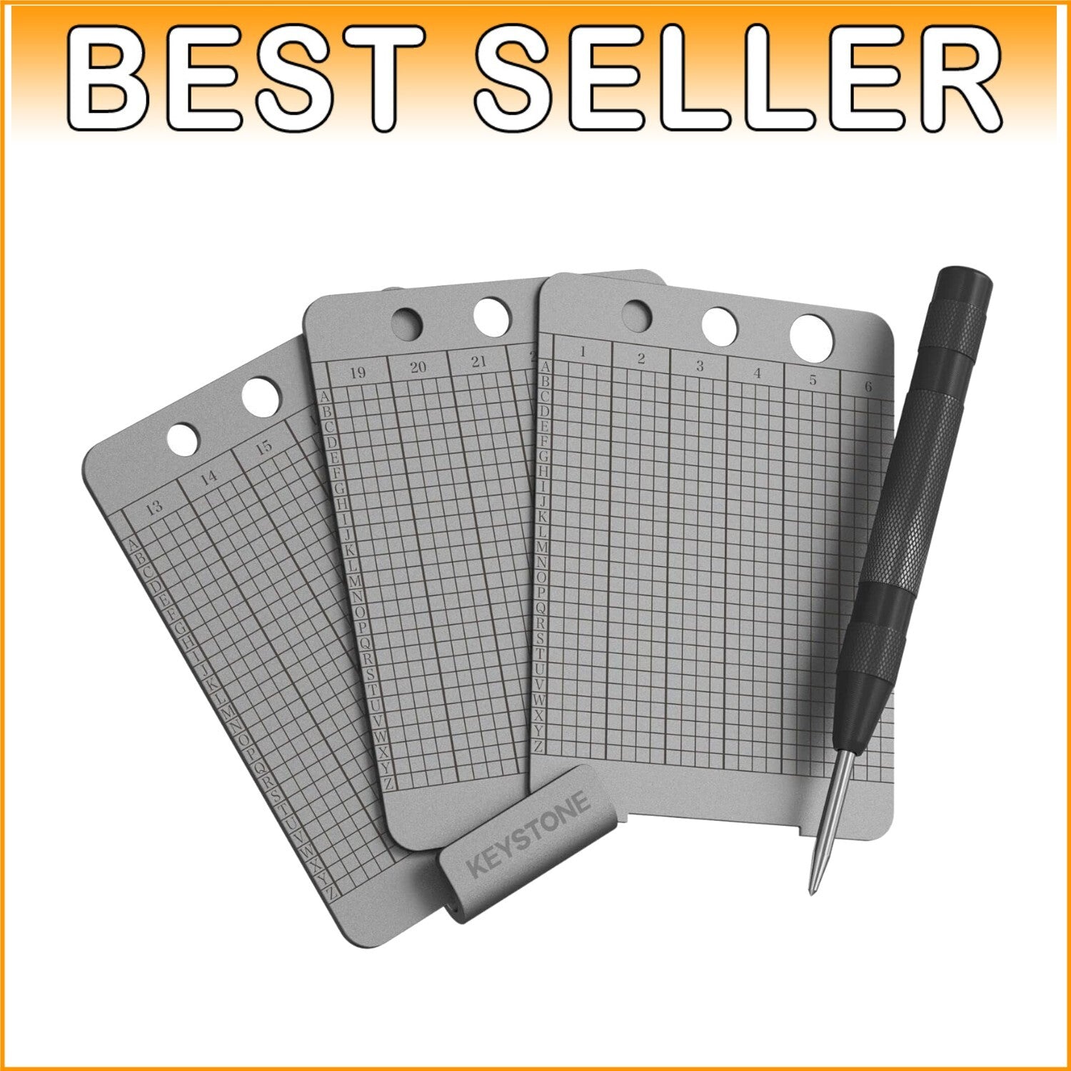 Fireproof Crypto Capsule Wallet for 24-Word Bitcoin Key Backup - Portable Design