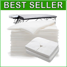 Load image into Gallery viewer, Premium 200 PCS Disposable Massage Sheets &amp; Face Cradle Covers for Professionals