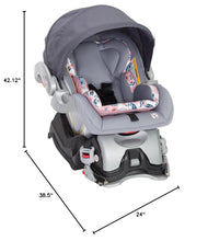 Load image into Gallery viewer, 5-Point Safety Stroller and Car Seat Travel System - Skyview Plus Bluebell