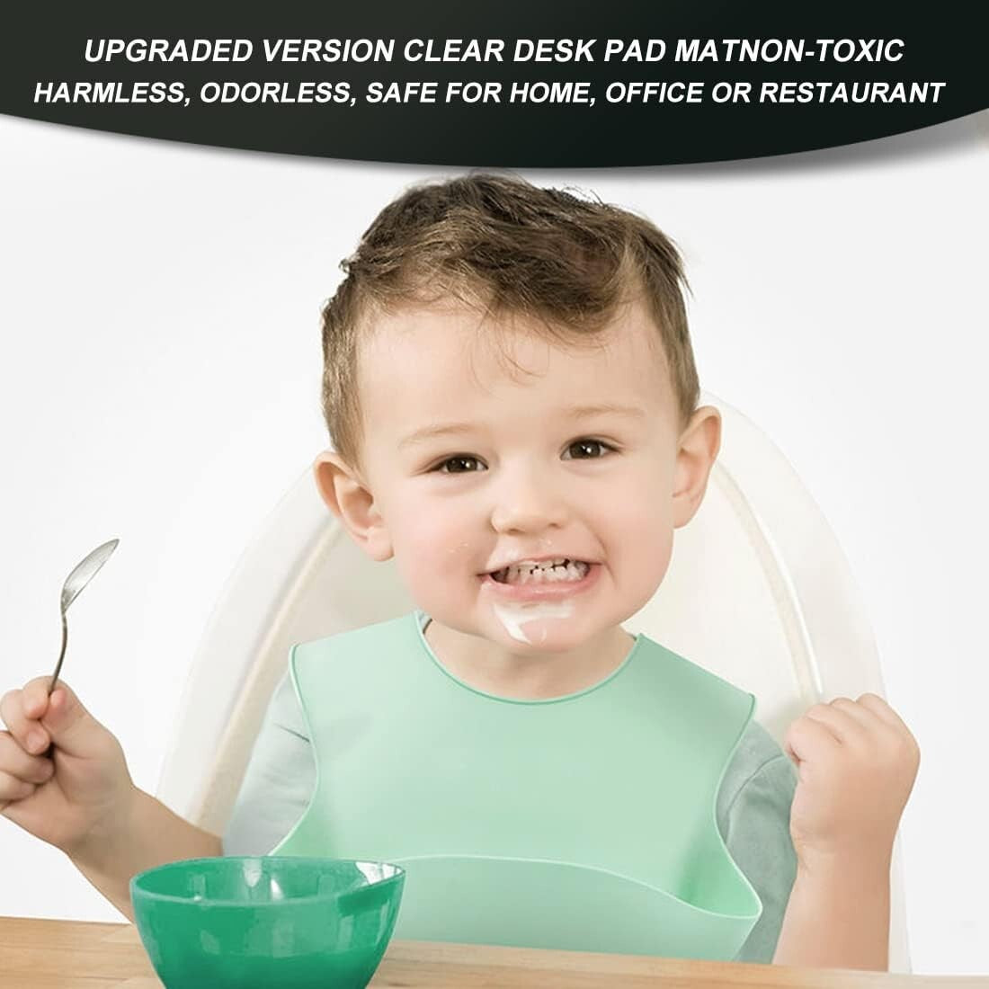 Heavy-Duty Waterproof Table Cover Protector - 1.5mm Thick Clear Vinyl