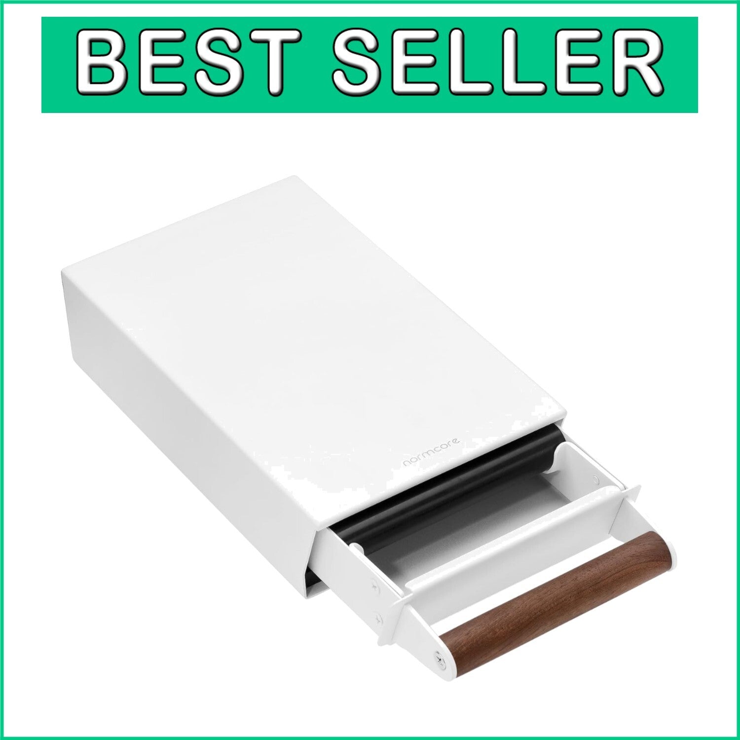 Epreo Knock Box: Coffee Knocker Drawer with Walnut Handle & Stainless Steel