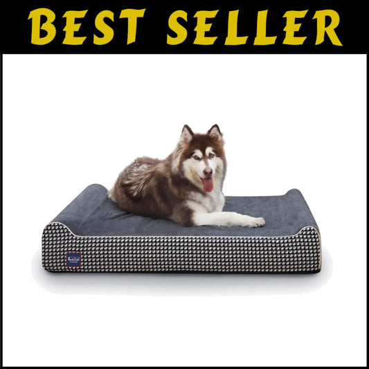 Comfort-Enhancing Orthopedic Dog Bed with Removable Cover - Ideal for Big Dogs