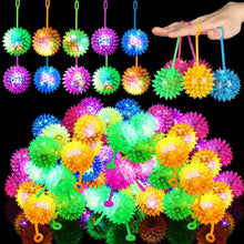Load image into Gallery viewer, Flashing 2.17" Bouncy Balls - 100 Multicolor Rubber Party Favors for Events