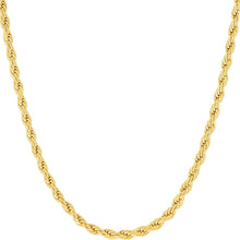 Load image into Gallery viewer, Layered Luxury: 24K Gold Plated 3mm Chain Necklace - Perfect for Any Style