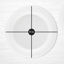 Load image into Gallery viewer, Versatile 800 Count White Plastic Plates - 6" Perfect for Birthdays &amp; Weddings