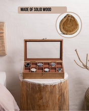 Load image into Gallery viewer, Luxury Watch Organizer Box with Large Glass Lid – 12 Slots for Elegance