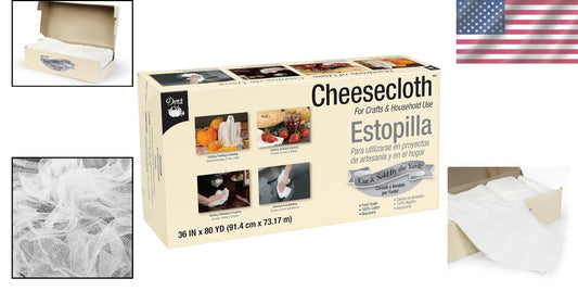 Multi-Use Food Grade Cheesecloth - 36" x 80 Yards, Perfect for Crafts & Cleaning