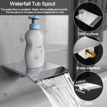 Load image into Gallery viewer, Chrome Wall-Mounted Rain Shower &amp; Tub Spout Set with 10-Inch Head - Easy Install