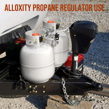 Load image into Gallery viewer, Reliable 2-Stage Propane Regulator &amp; 18'' Hose for Dual RV Tanks, Gauge Included
