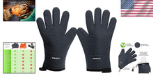 Load image into Gallery viewer, Non-Slip Heat Resistant Grill Gloves for Safe Cooking - Perfect Gift for Chefs