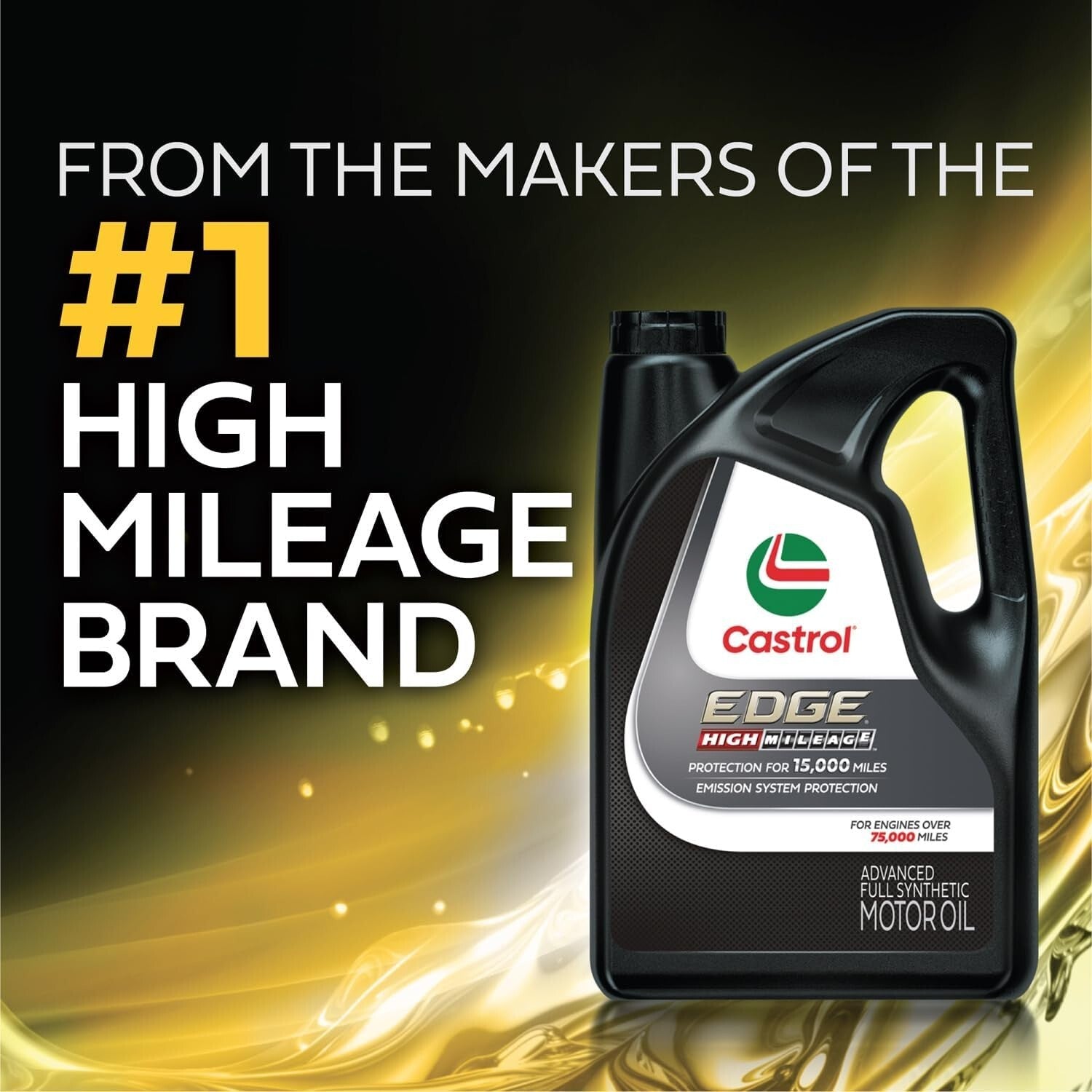 6 Quarts of EDGE High Mileage 5W-30 Synthetic Oil - Engine Performance Booster