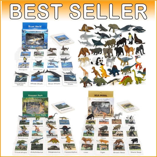 Creative Learning with 36 Realistic Animal Figures - Perfect for Preschool Play