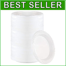 Load image into Gallery viewer, Versatile 800 Count White Plastic Plates - 6" Perfect for Birthdays &amp; Weddings