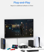 Load image into Gallery viewer, HDMI/AV Switcher with Remote Control - Plug &amp; Play for Gamers &amp; Movies