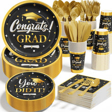 Load image into Gallery viewer, Class of 2025 Disposable Dinnerware - 350 PCS Set for Unforgettable Celebrations