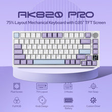 Load image into Gallery viewer, Gasket-Mounted Wireless Mechanical Keyboard with TFT Screen &amp; RGB - Ajazz AK820