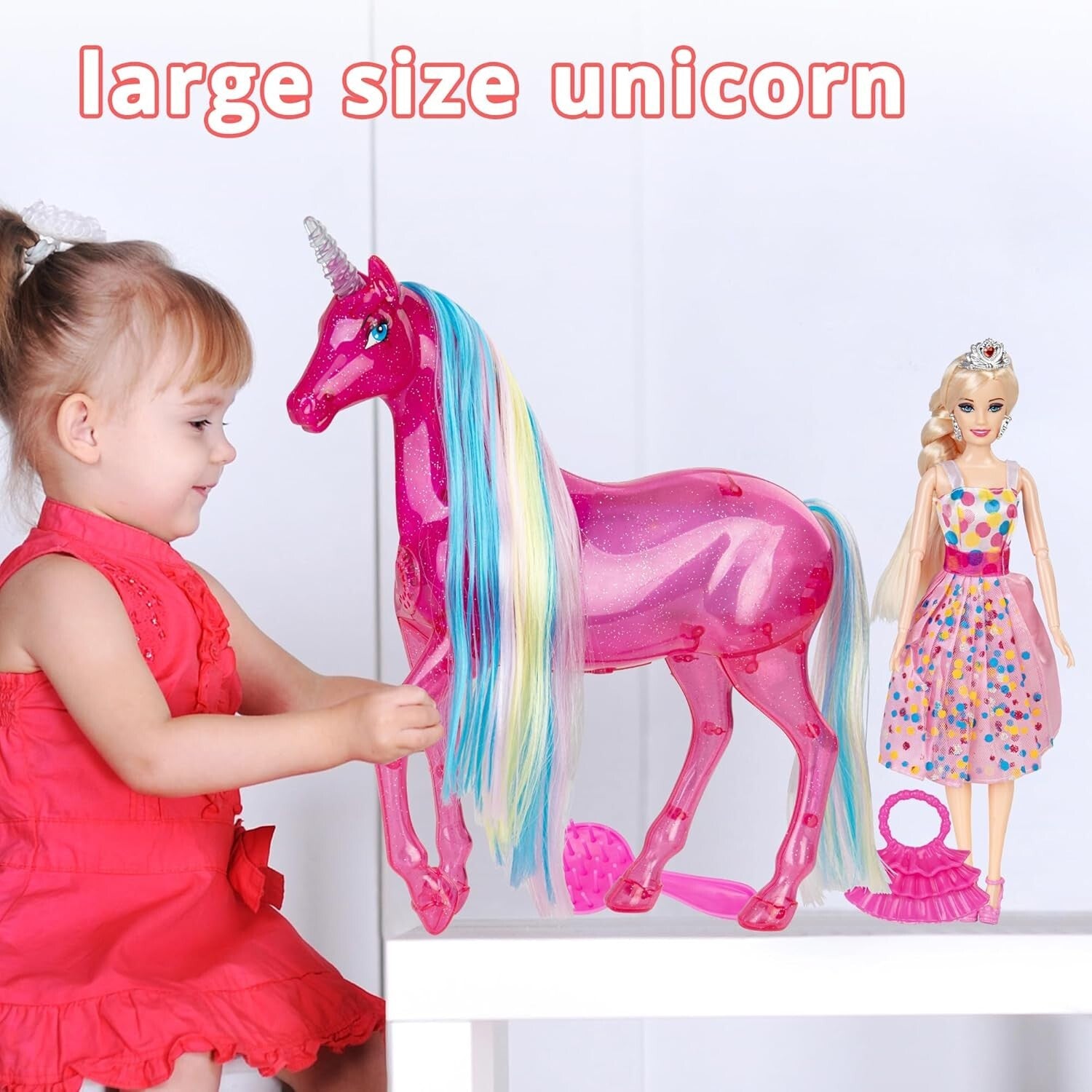 Magical Unicorn Doll Playset with Bright Lights & Sounds - Ideal Gift for Girls
