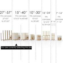Load image into Gallery viewer, Versatile Portable Canvas Storage Rack - Beech Wood Organizer with Wheels