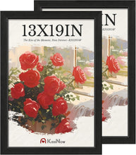Load image into Gallery viewer, Premium 2 Pack 13x19 Black Poster Frames with Textured Finish &amp; UV Protection