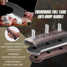 Load image into Gallery viewer, High Carbon Steel Bone Chopper with Pear Wood Handle - Ultimate Butcher Knife