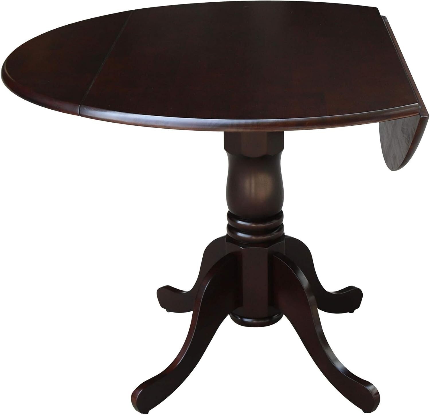 French Country 42-Inch Drop Leaf Table - Stylish Space Saver for Dining Needs
