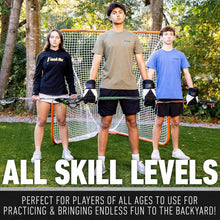 Load image into Gallery viewer, Quick Assembly 6' Lacrosse Goal with Weather-Resistant Net for Teens and Adults