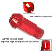 Load image into Gallery viewer, Durable M12x1.5 Racing Locknut Set in Red - Perfect for Vehicle Customization
