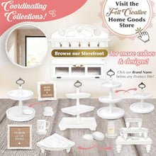 Load image into Gallery viewer, Handmade Wooden Decorative Tiered Trays - Set of 3 for Kitchen &amp; Tabletop
