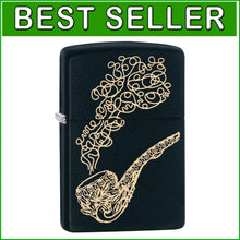 Load image into Gallery viewer, Classic Windproof Brass Lighter - Black Matte Finish for Refined Taste