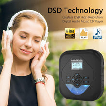 Load image into Gallery viewer, Compact Bluetooth CD Player with LCD Display &amp; Stereo Speakers for Music Sharing