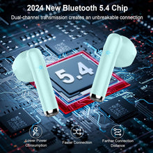 Load image into Gallery viewer, Stylish Bluetooth Earbuds with 9D Sound, ENC Mics &amp; Touch Control for Athletes