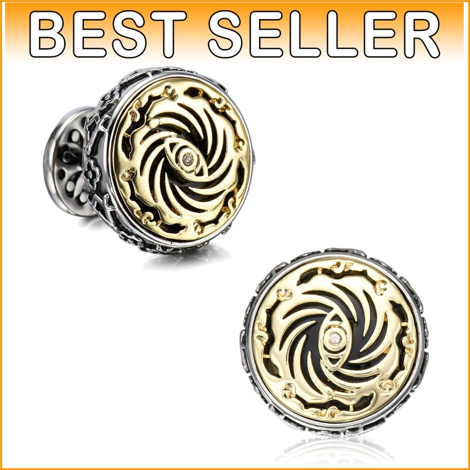 Elegant Men's Cufflinks Gift Set - Ideal for Fathers, Grooms & Business Deals