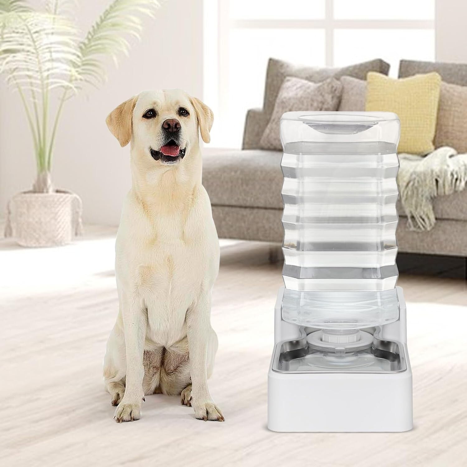 9L Automatic Pet Water Dispenser with Stainless Steel Bowl - BPA-Free & Hygienic