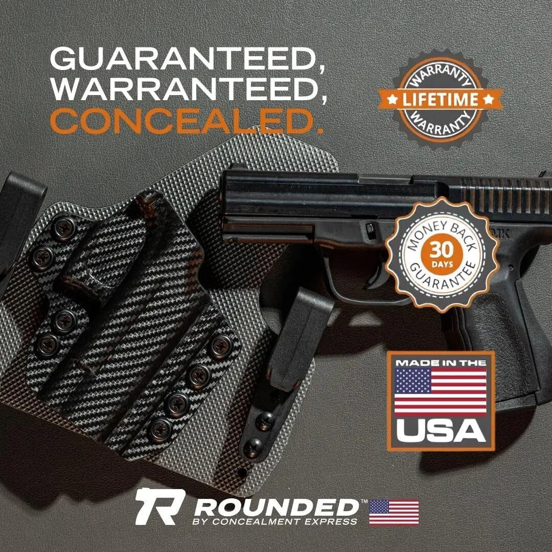 Custom Fit IWB Holster Made in USA | Adjustable Cant & Retention for Comfort