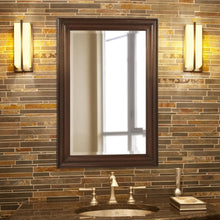 Load image into Gallery viewer, Rectangular Chocolate Brown Mirror - Framed Vanity Beauty for Any Room (24 x 36)
