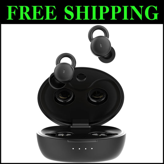 Wireless Sleep Buds for Side Sleeping - Bluetooth Earbuds with Silicone Tips