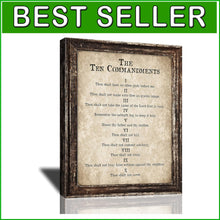 Load image into Gallery viewer, Meaningful 10 Commandments Christian Wall Art - Perfect Gift for Any Occasion
