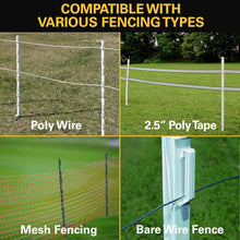 Load image into Gallery viewer, Versatile 50-Pack of 4-Foot White Step-In Fence Posts with Anti-Rotation Spike